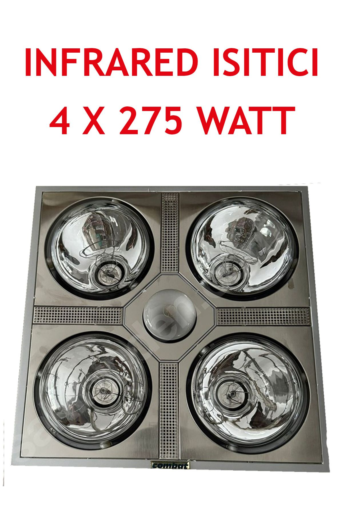 Banyolar İçin İnfrared Isıtıcı - Güvenli Isıtıcı - 4x275W - Fanlı - Aydınlatmalı Banyolar İçin İnfrared Isıtıcı - Güvenli Isıtıcı - 4x275W - Fanlı - Aydınlatmalı